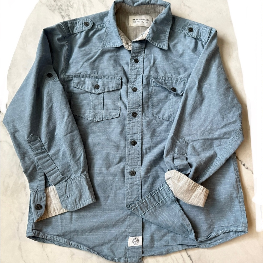 Paperdenim & Cloth Blue Button-Up Shirt